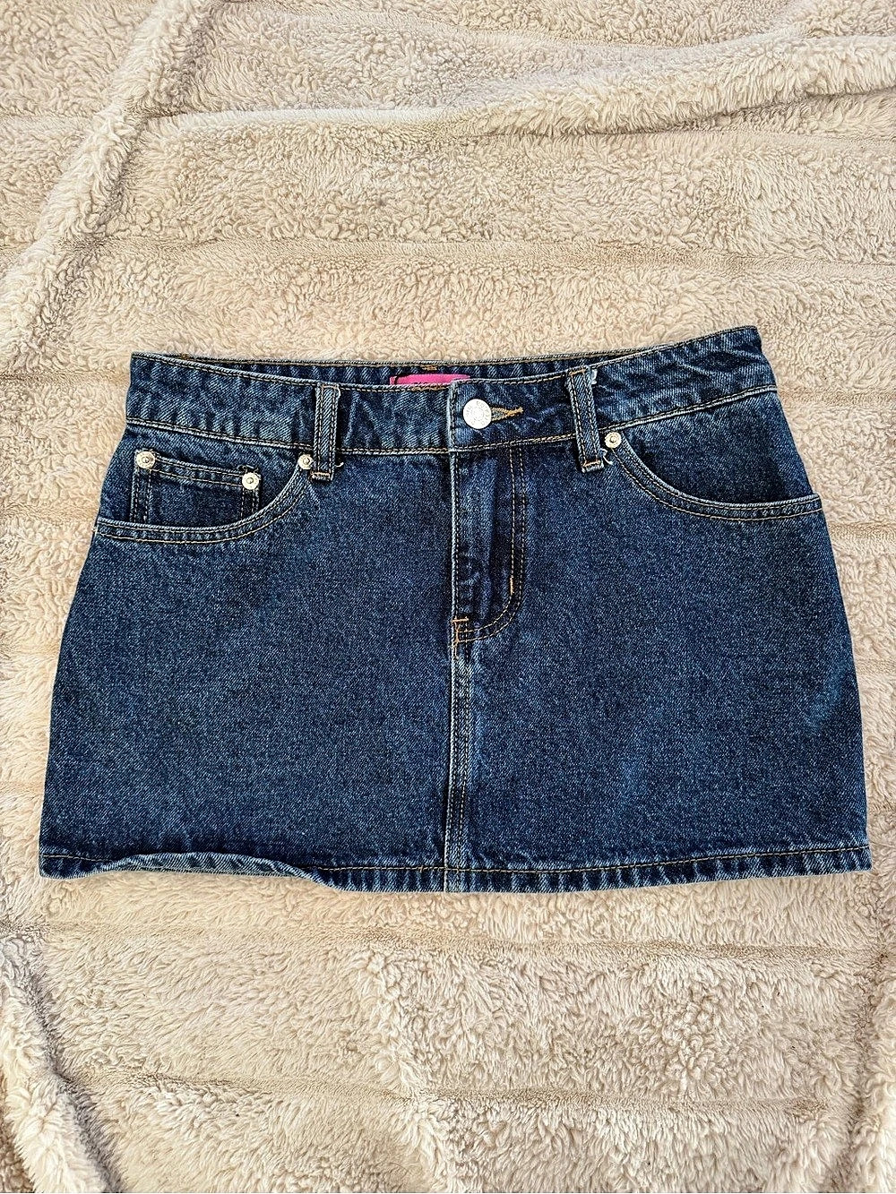 Edikted Denim mini skirt XS
